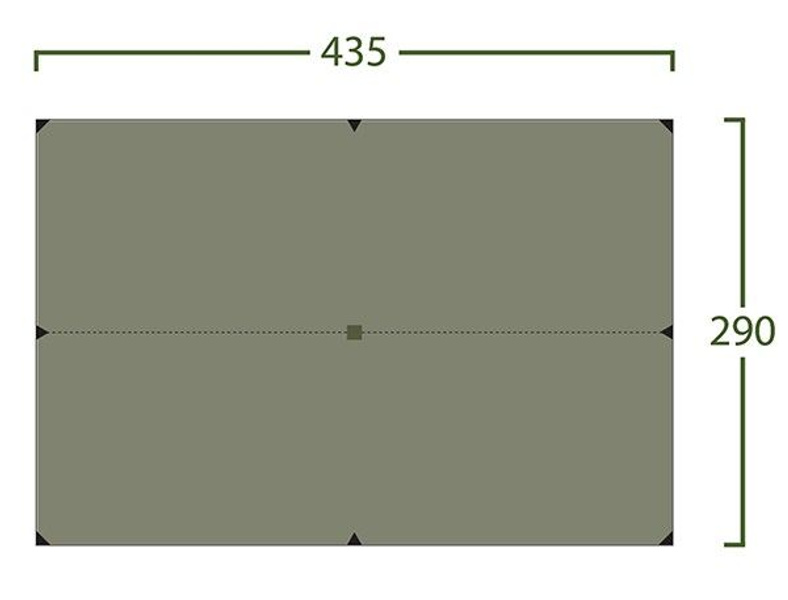 Helsport Bitihorn Trek Tarp 4,35x2,9 m Green | Widforss/Retkitukku