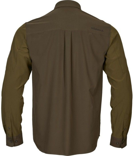 Härkila Trym L/S Shirt - Camicia Uomo In Cotone Elasticizzato, Manica Lunga, Taglio Classico, Per Caccia E Outdoor
