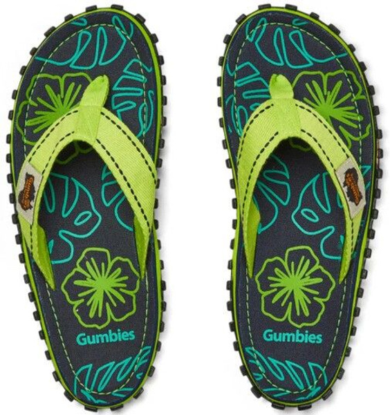 Gumbies Islander Lime Hibiscus Unisex | Widforss