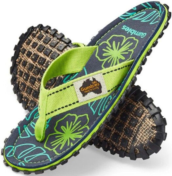 Gumbies Islander Lime Hibiscus Unisex | Widforss