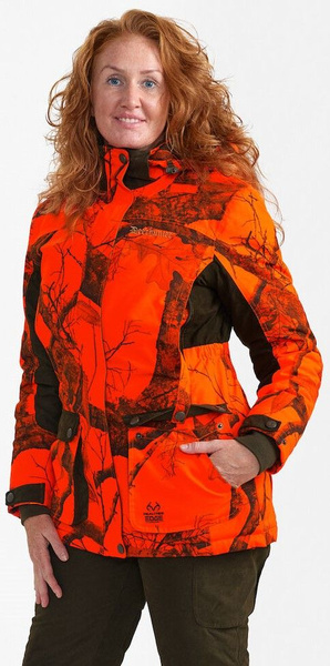 Deerhunter Eagle Flat Cap REALTREE EDGE® Oranje - Stoere Jachtpet Met Camouflage En Stormliner Membraan