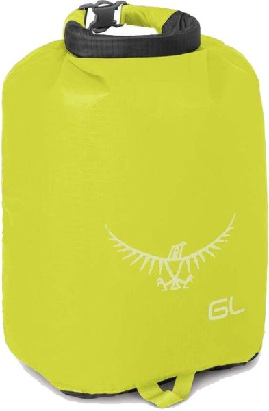 Sac étanche Osprey Ultralight DrySack 1.5L - Vert Fluo - Ultra Léger, Parfait Pour Randonnée Ou Voyage