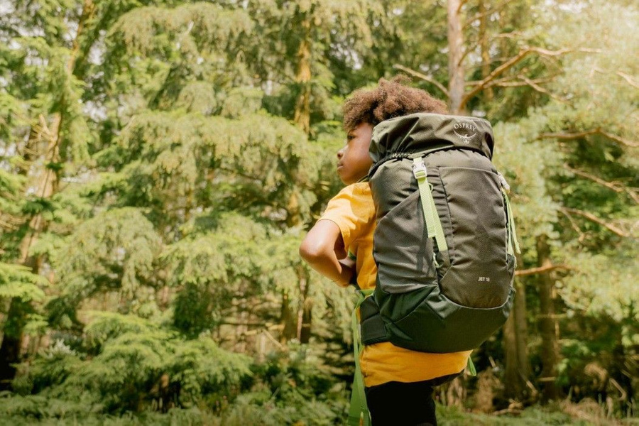 Osprey Kids Jet 18L Blue Spikemoss/Lemongrass | Widforss