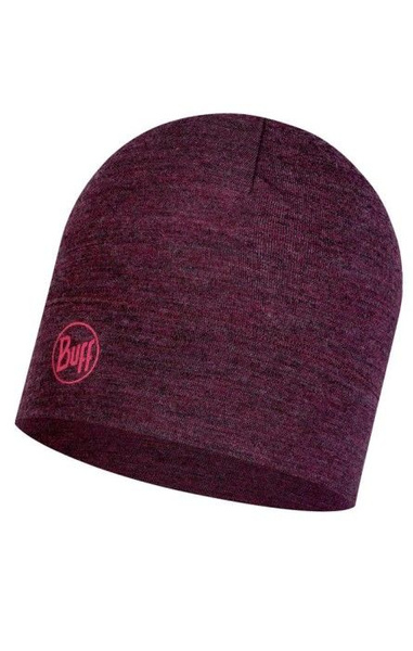 BUFF Midweight Merino Wool Hat Solid Black - BIKEUP