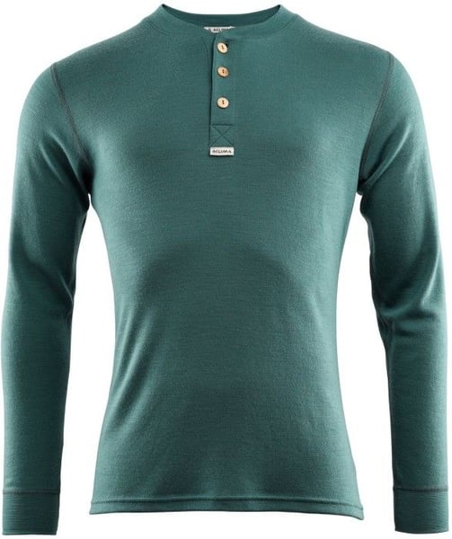 Aclima Aclima M's WarmWool Granddad Shirt North Atlantic | Widforss