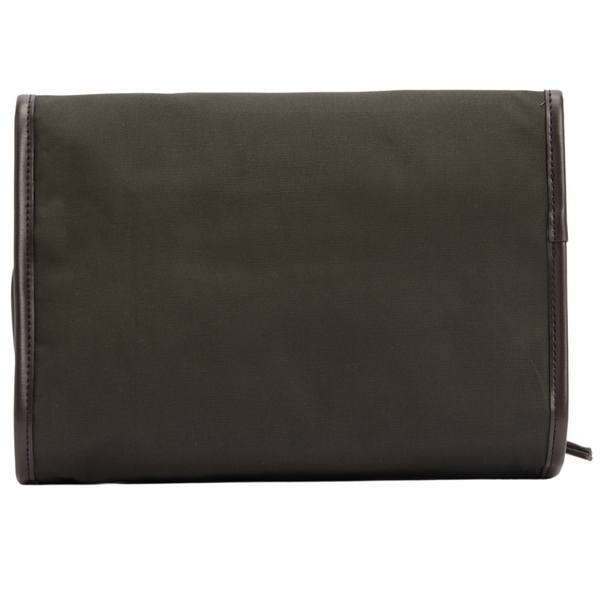 Barbour M's Wax Hanging Washbag Olive/Beacon | Widforss