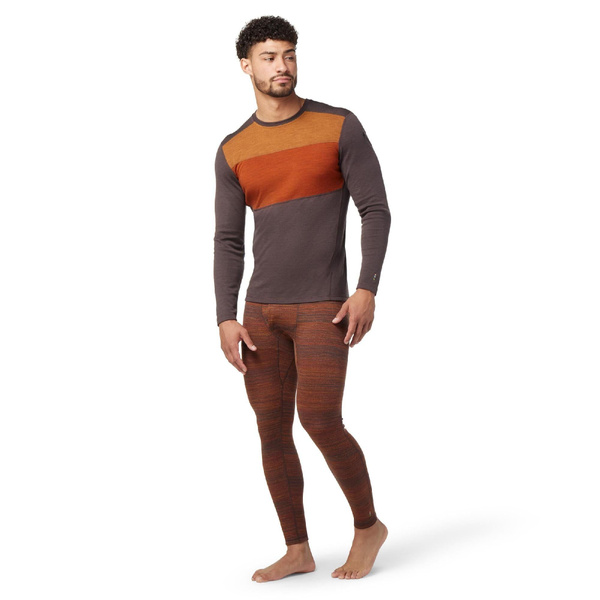 Smartwool Men's Classic Thermal Merino Base Layer Colorblock Crew Shale ...