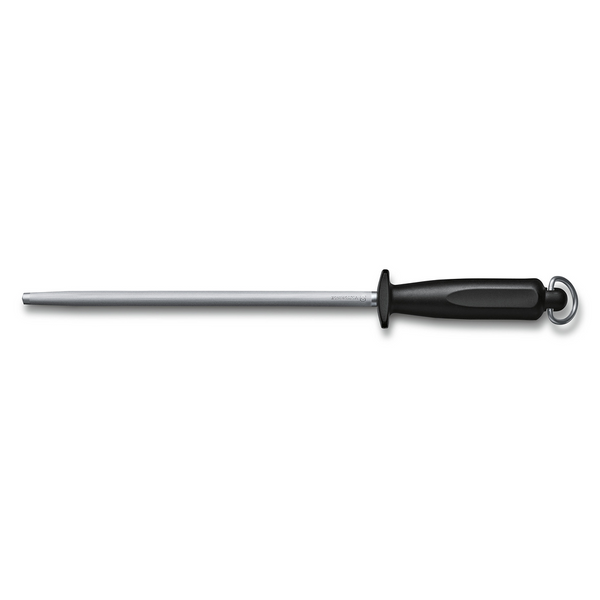 Victorinox Slipstål Kök 25 Cm Runt Medelfin Plasthandtag Svart | Widforss