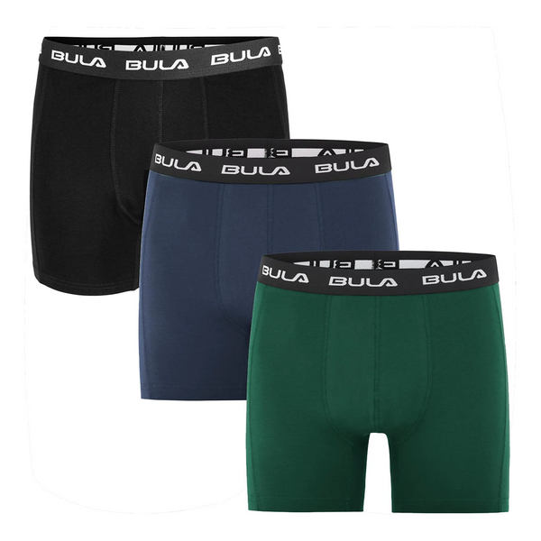 Bula Frame 3Pk Boxers Pine/Black/Navy | Widforss