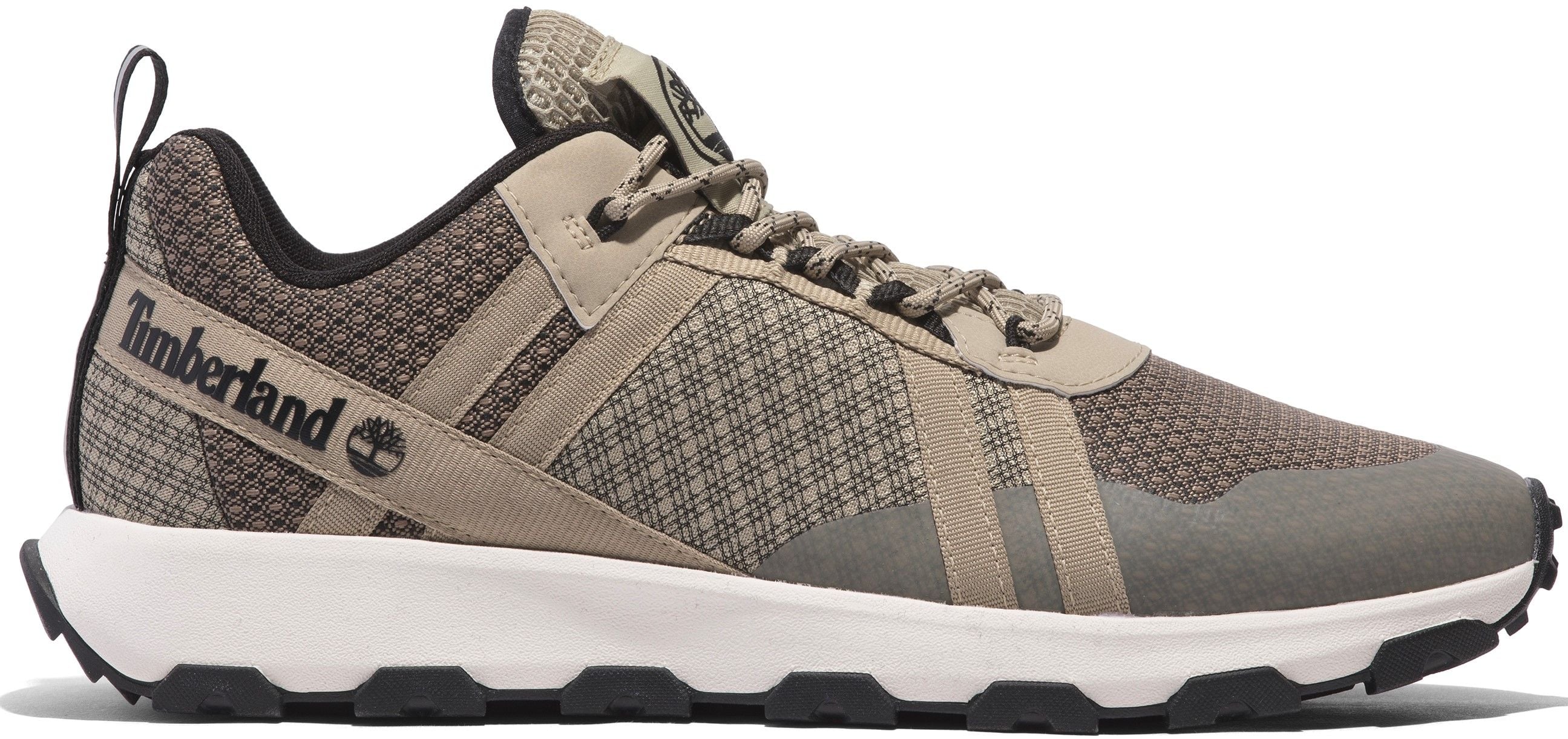 Timberland Mens Windsor Trail Low Lace Up Sneaker Lt Brown Mesh