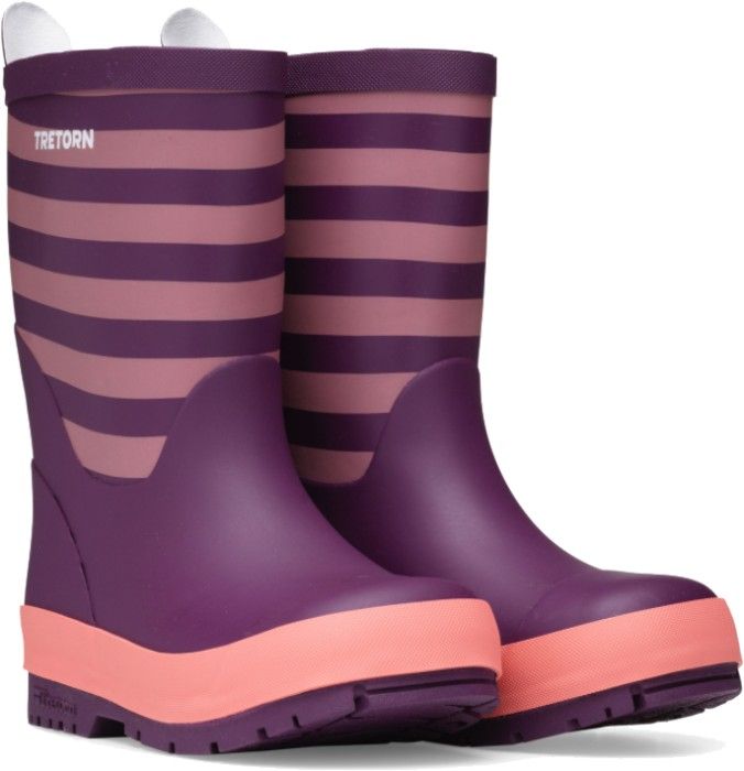 Tretorn Kids Gränna lasten kumisaappaat, violetti/vaaleanpunainen