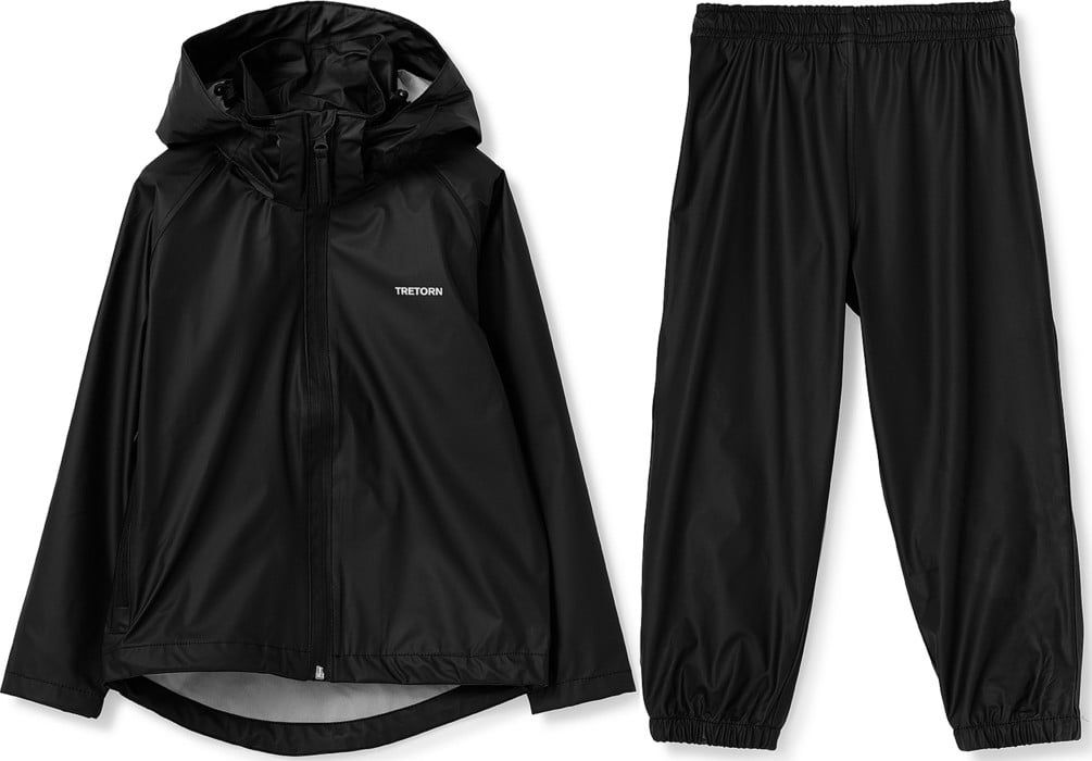Tretorn Kids Packable Rainset Black