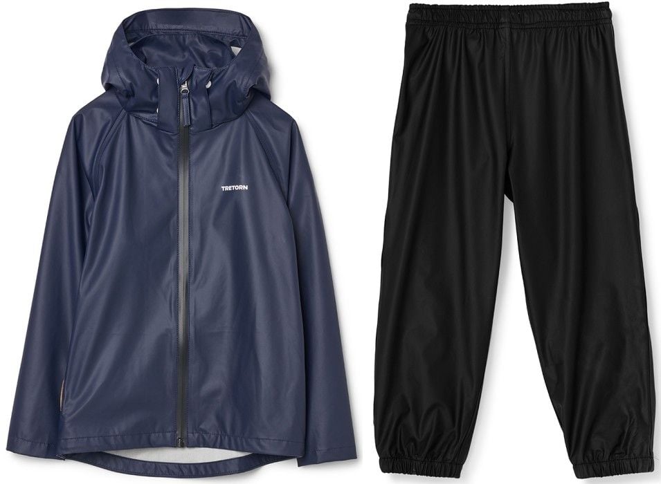 Tretorn Kids Packable Rainset Navy