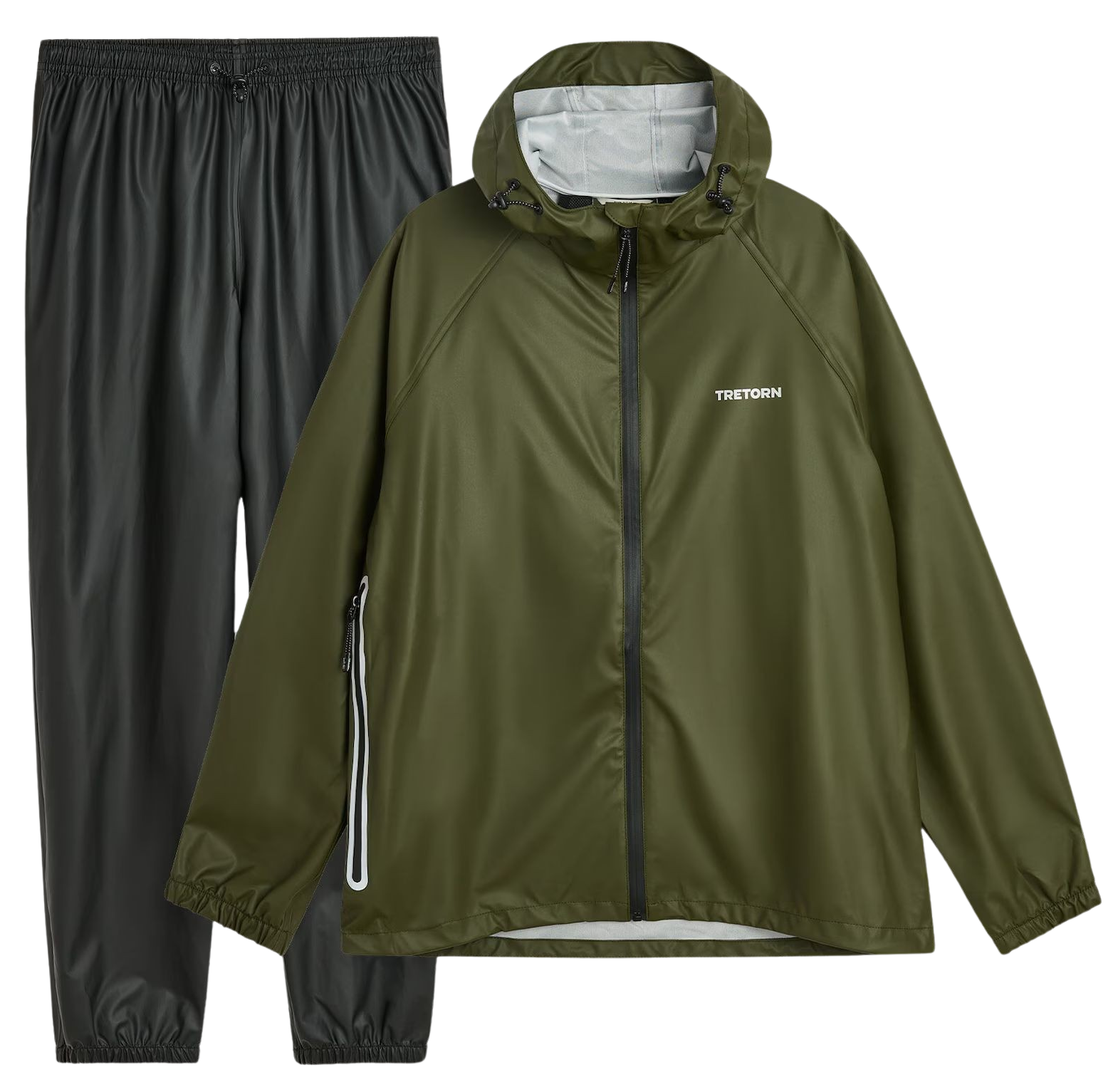 Tretorn Packable Rainbreaker Set Forest Green