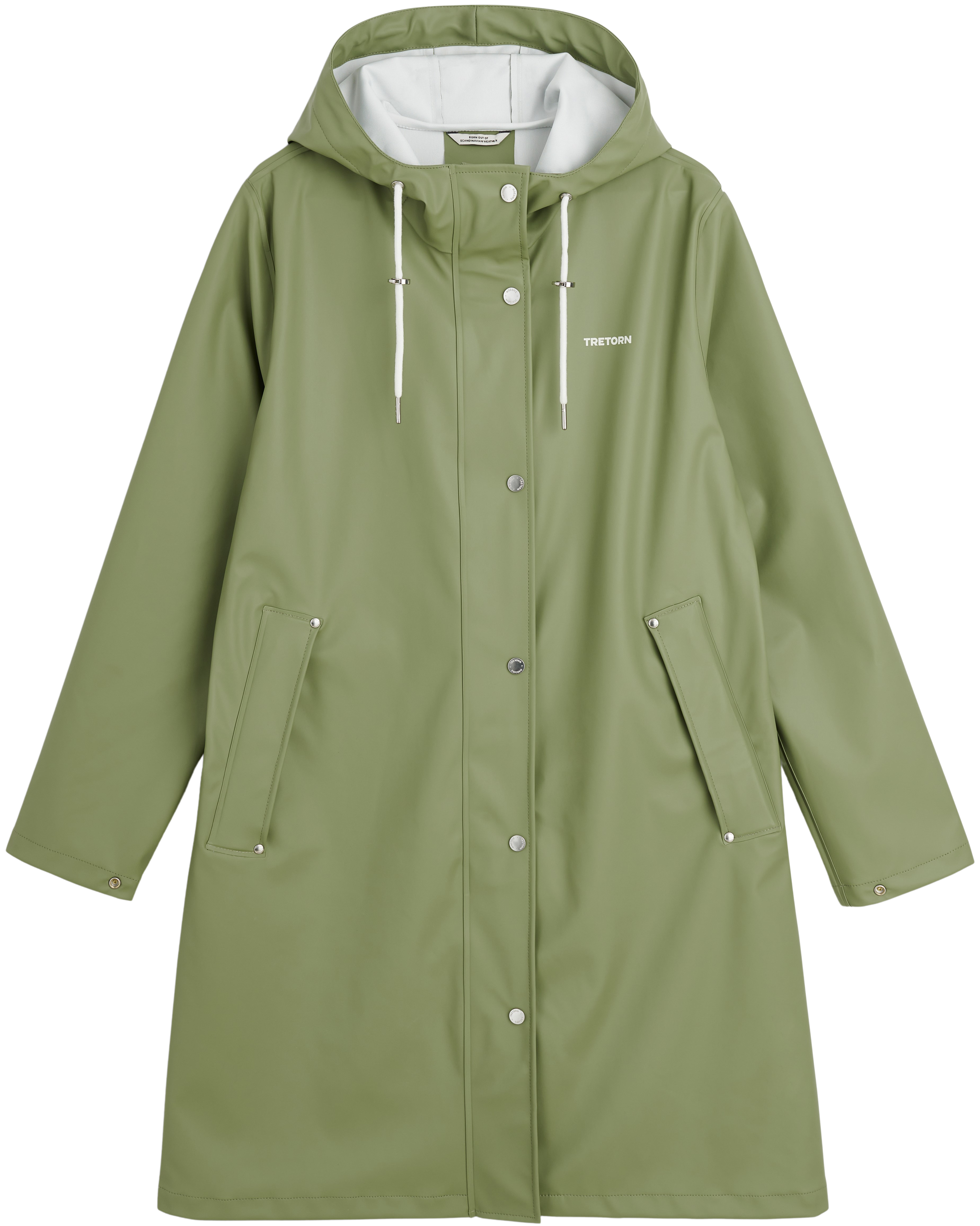 Tretorn W's Wings A-Shape Rain Coat Oil Green