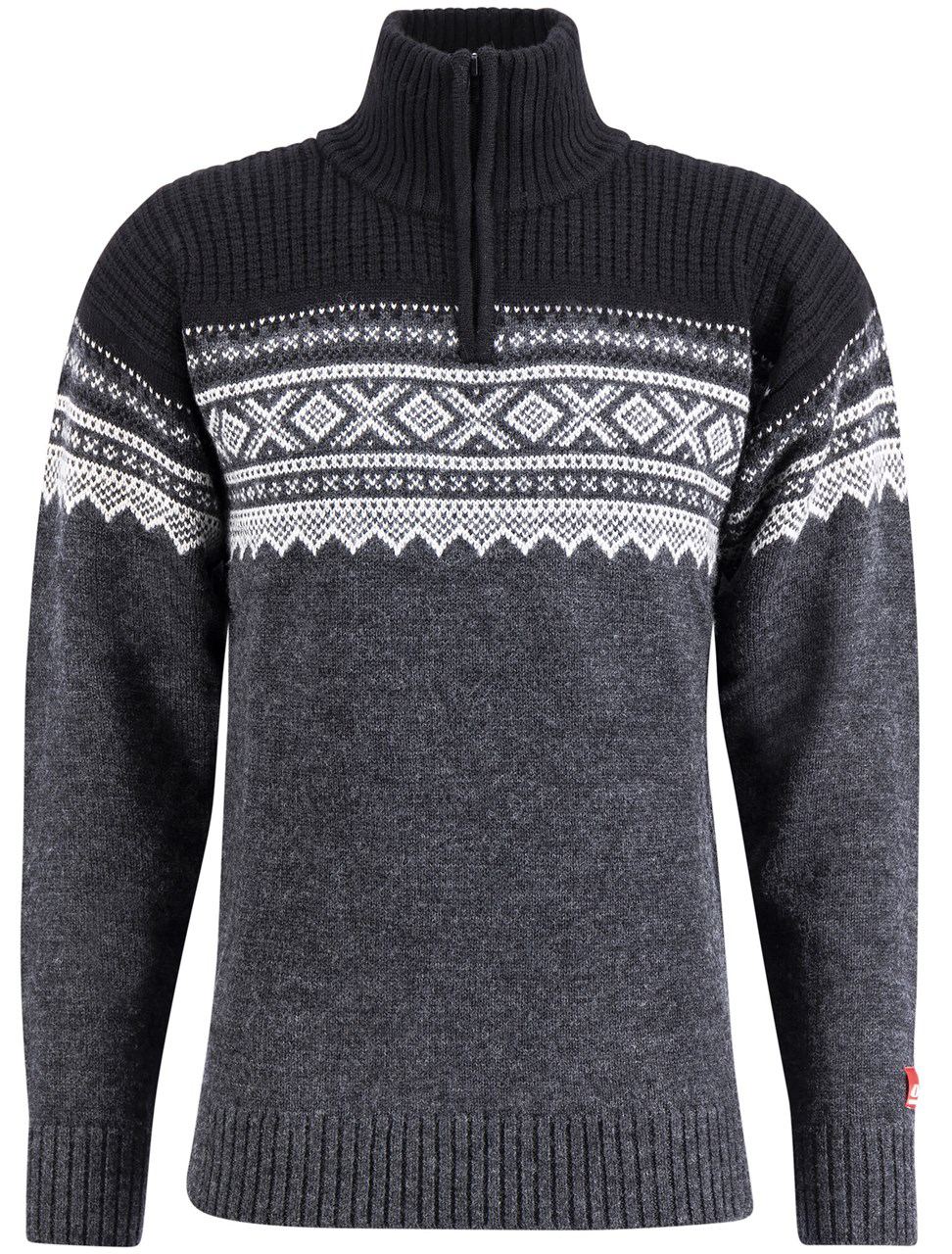 Ulvang M's Marius Half Zip Charcoal Melange/Black/Vanilla