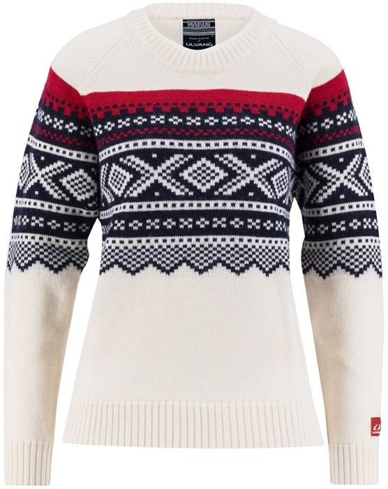 W's Marius Roundneck Vanilla/Ulvang Red/New Navy
