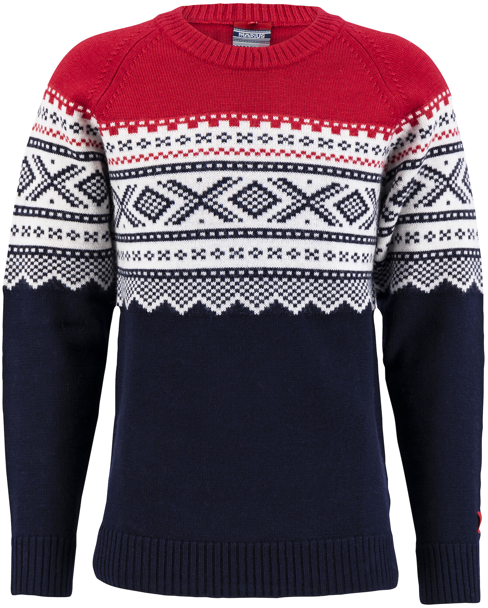 M's Marius Roundneck New Navy/Ulvang Red/Vanilla