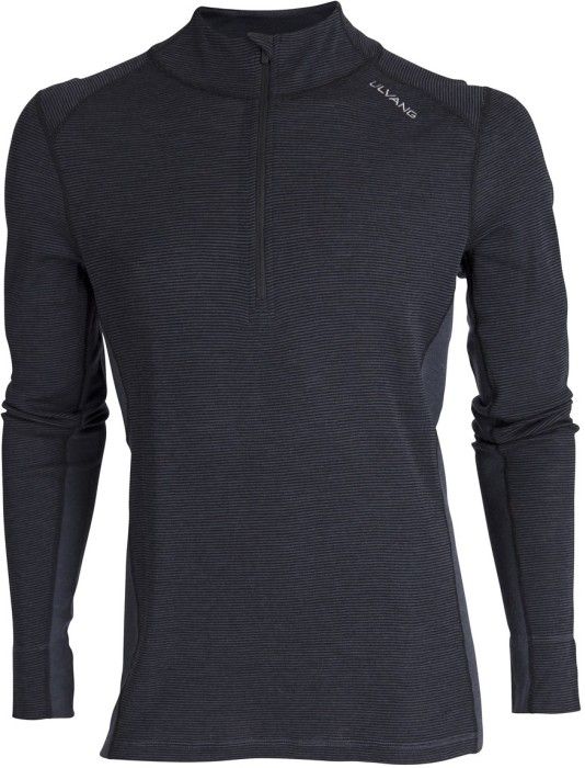 Ulvang M's Rav 100% Turtle Neck with Zip Black/Granite