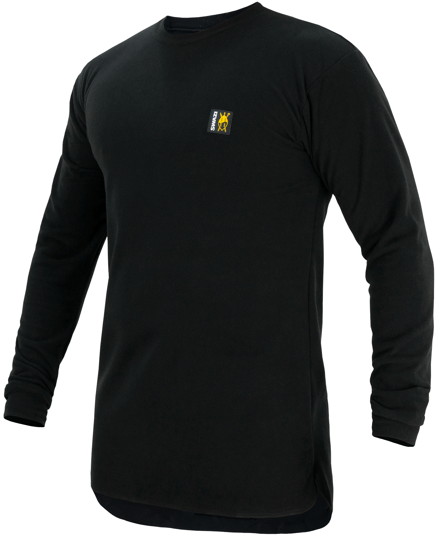 Swazi Long Sleeve Micro Top Black