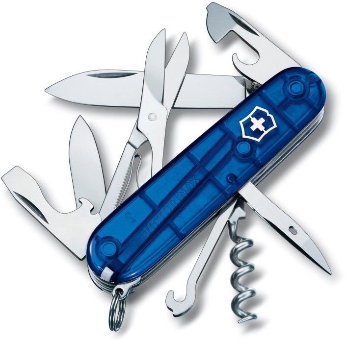 Victorinox Fickkniv Climber 91 Mm Bl&aring; Transparent