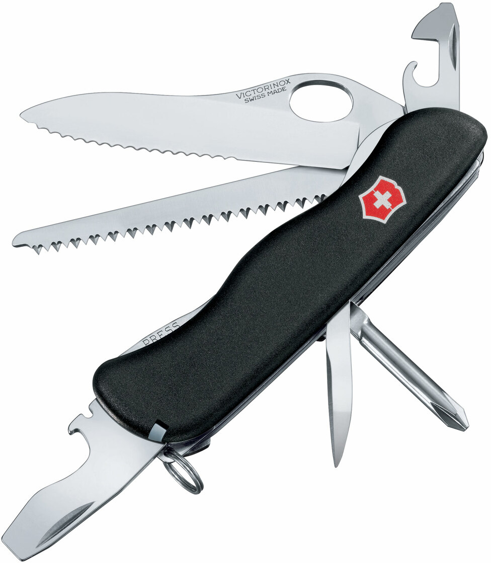 Victorinox Military Black One Hand with Lock