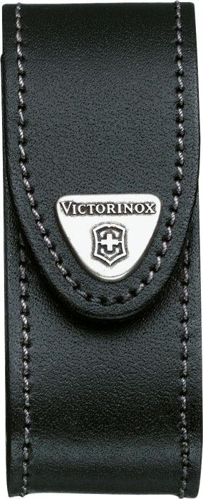Victorinox B&auml;ltesetui Svart L&auml;der 2-4 lager