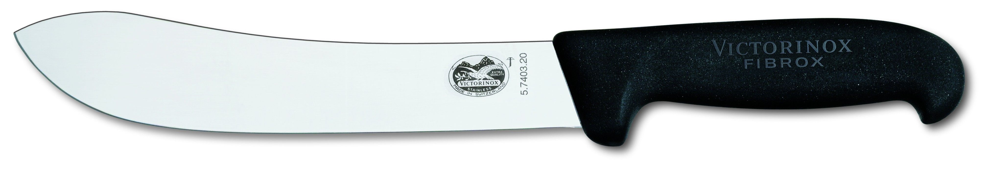 Victorinox Slaktkniv 20 cm bred spets Svart Fibrox
