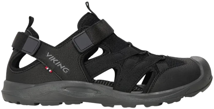 Viking Adventure urheilusandaalit, Unisex, musta/harmaa