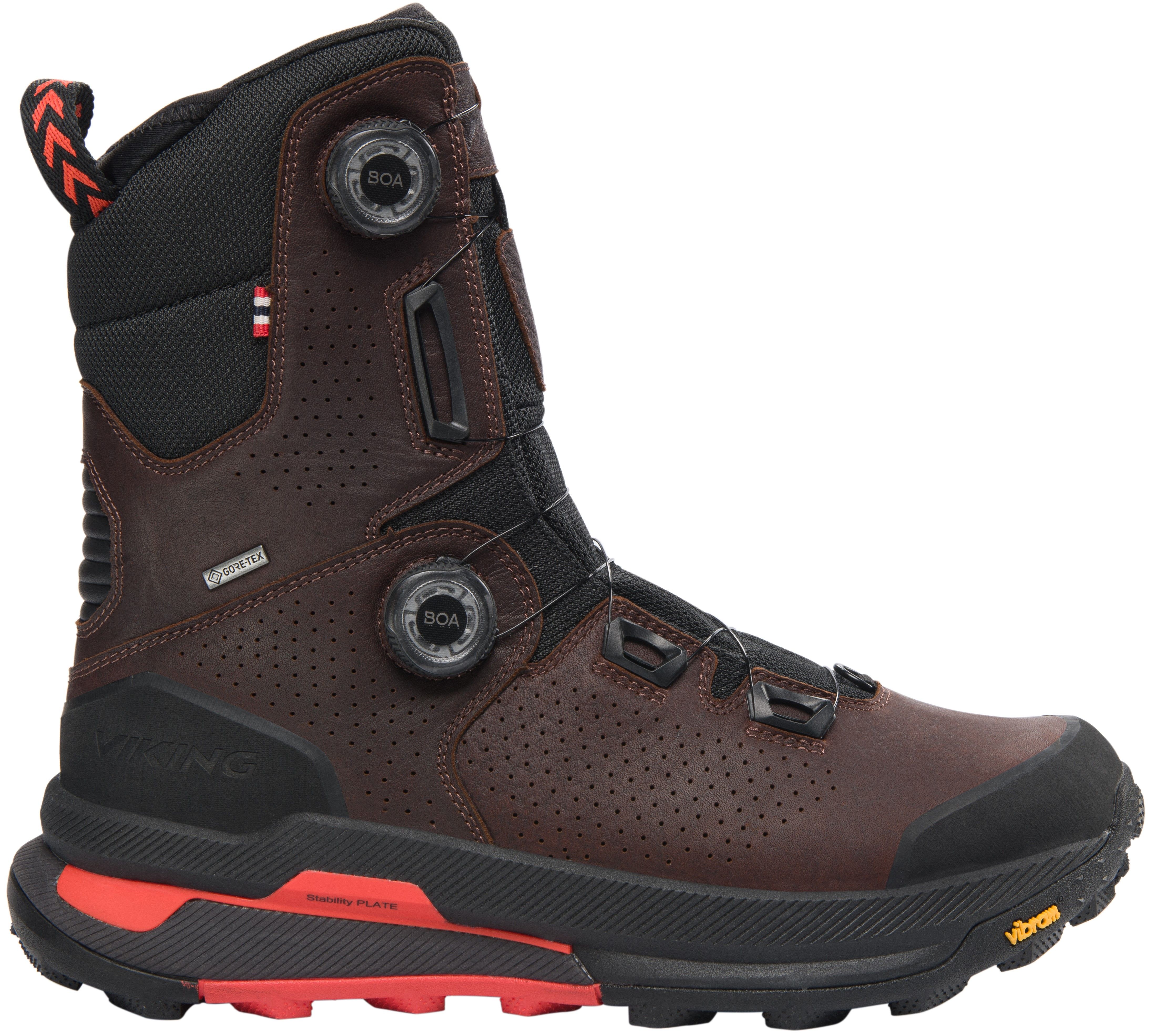 Viking Villrein PRO High GTX BOA metsästyskenkä, Dark Brown/Black