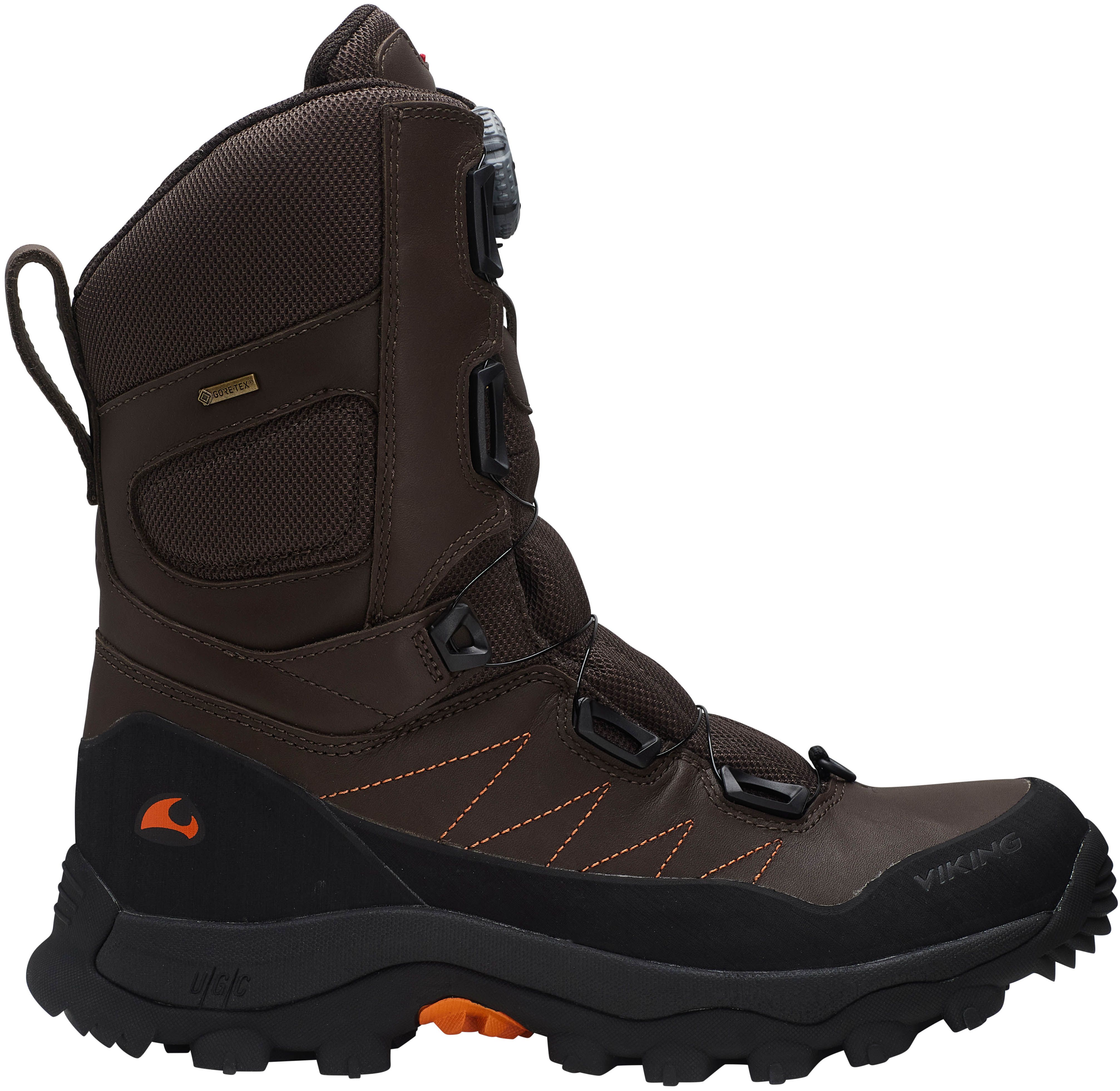 Viking Villrein II Leather Boa GTX Dark Brown