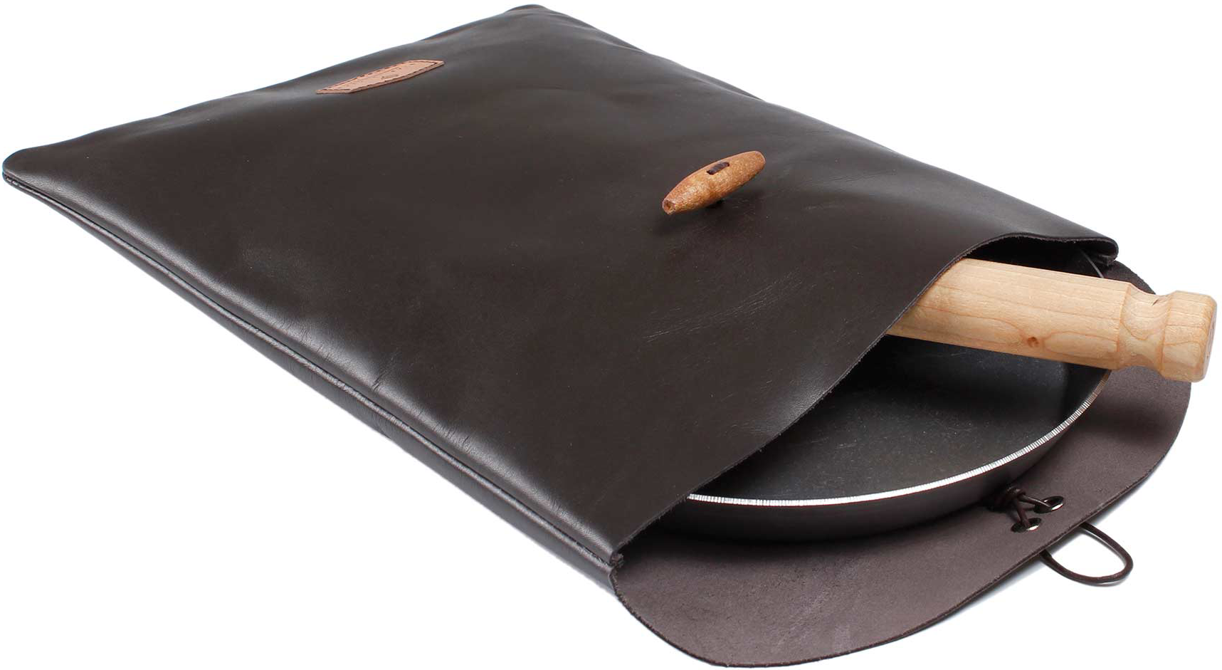 Stabilotherm Leather pouch for frying pan Brown