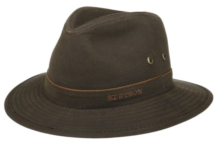 Stetson Traveller Waxed Cotton Dark Brown
