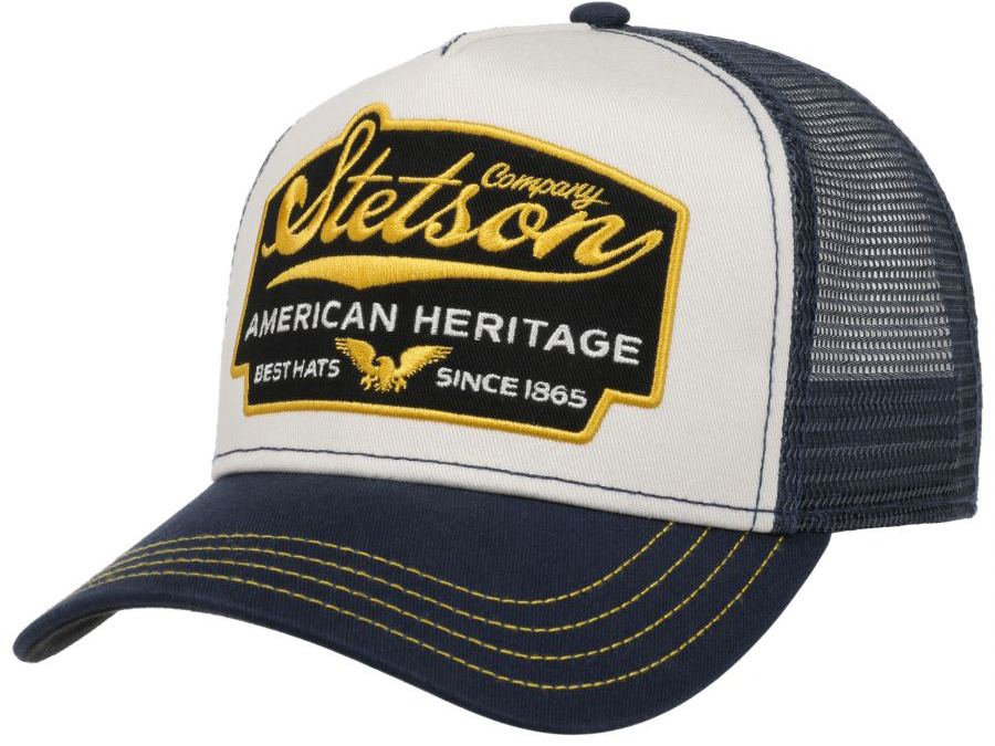 Stetson Trucker Cap American Heritage lippalakki, sininen/valkoinen