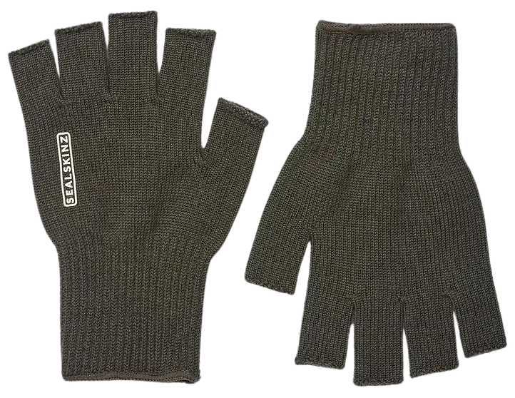 Sealskinz Thornham Merino Fingerless Glove Olive