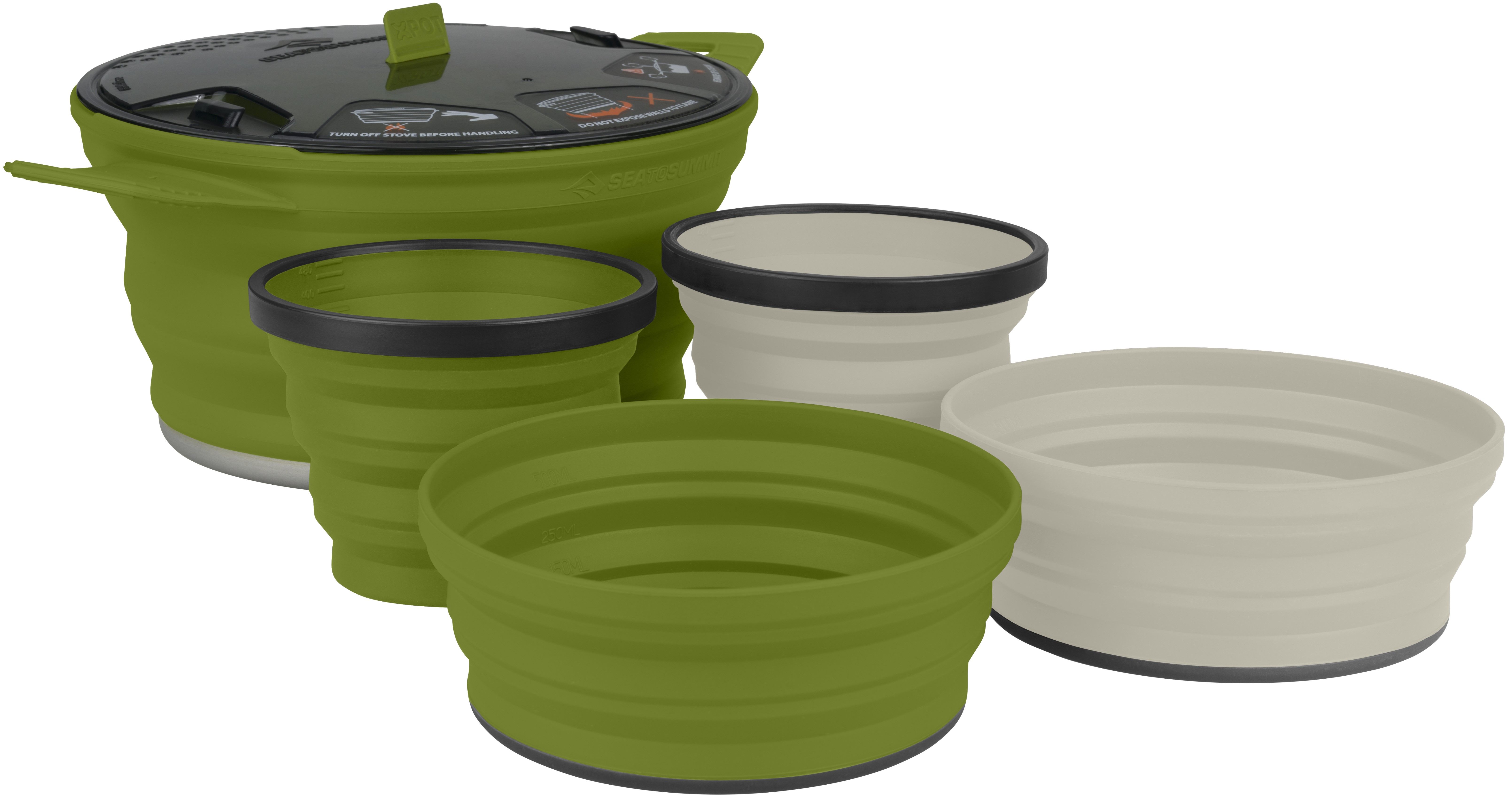 Sea to Summit X-Set 31 5Pc (2,8L X-Pot+2Xbowl+2Xmug) Olive