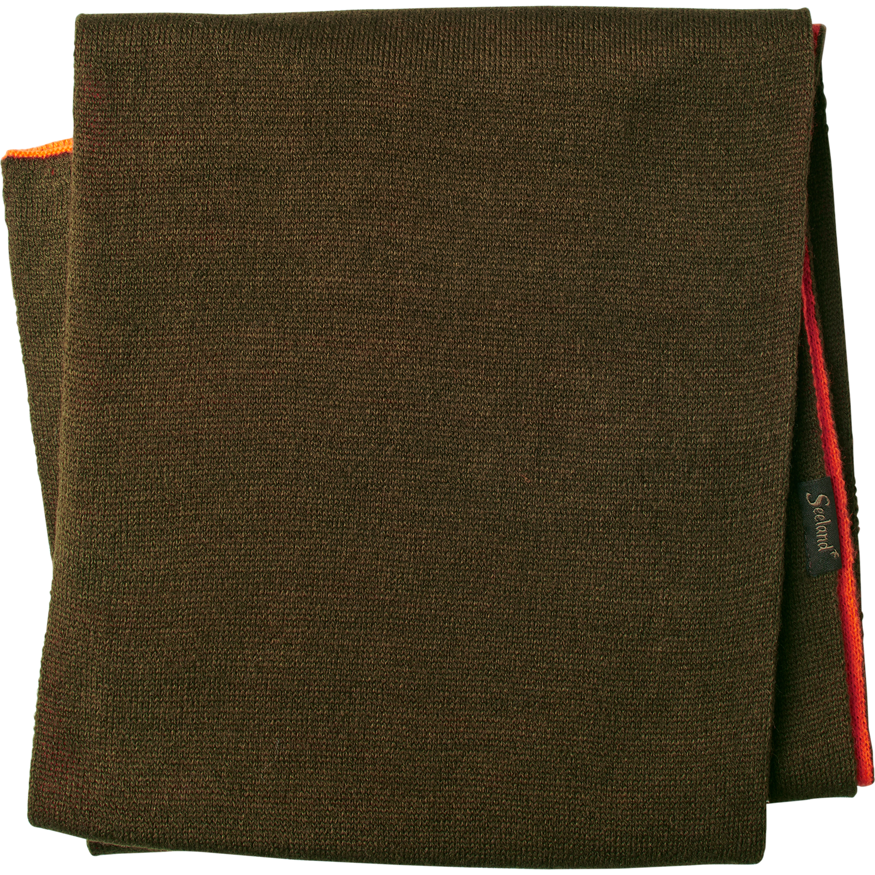 Seeland Ian Reversible Scarf huivi, huomio-oranssi/vihreä