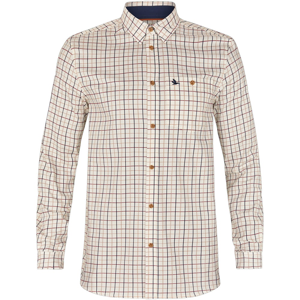 Seeland Oxford Skytteskjorta Classic Blue/Merlot Check