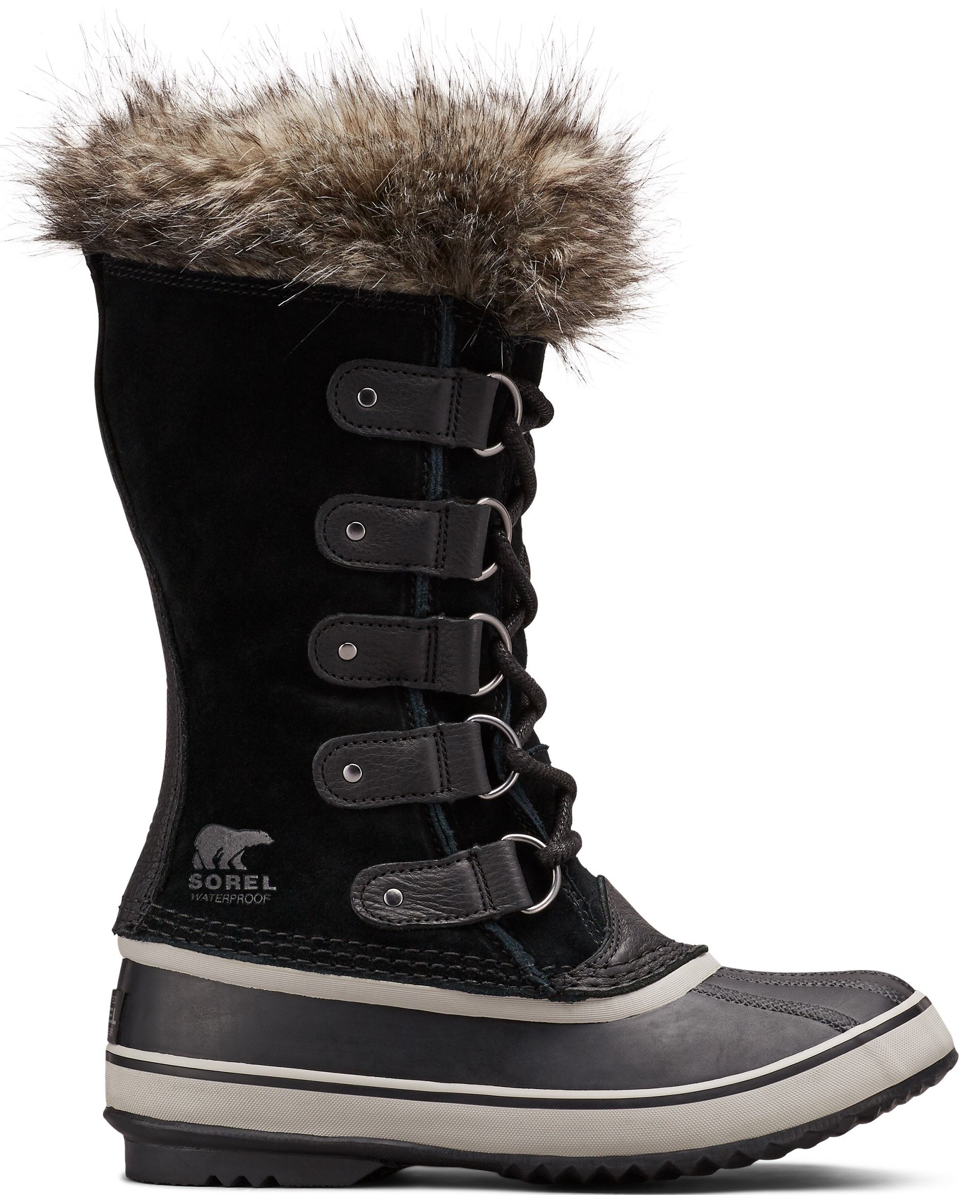 Sorel Joan Of Arctic WP naisten talvikenkä, musta/harmaa (FW23)