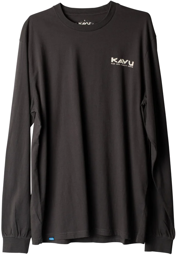 Kavu M's LS Etch Art Black Licorice