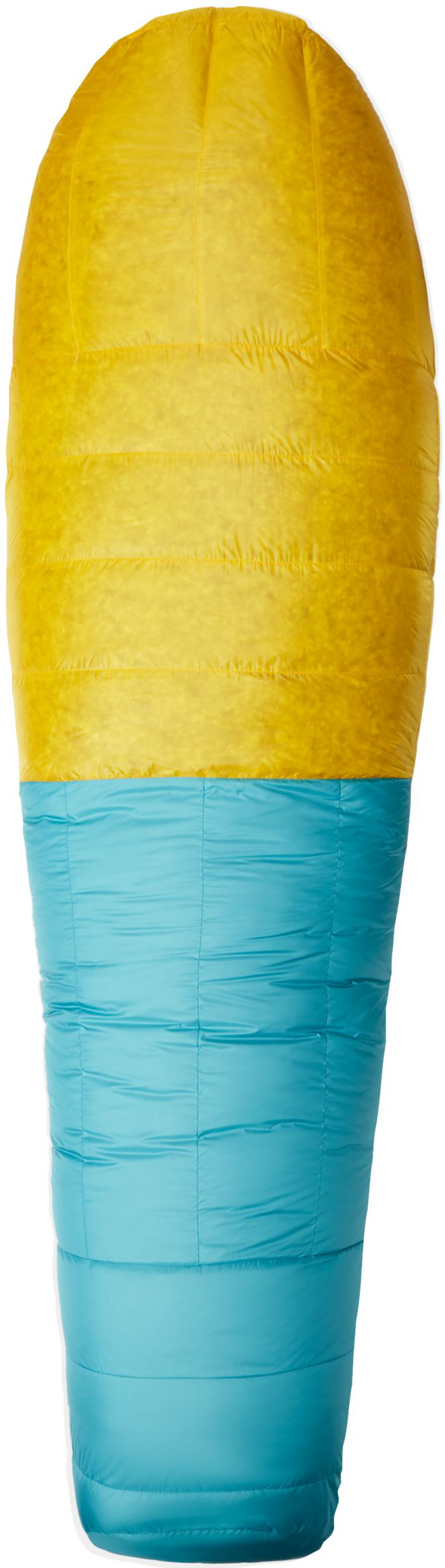 Mountain Hardwear Phantom Alpine -9C Long untuvamakuupussi erityisesti kiipeilijöille, keltainen