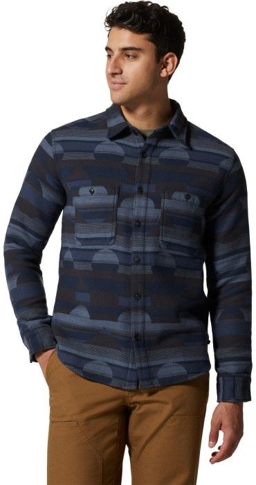 Mountain Hardwear M's Granite Peak Long Sleeve Flannel Shirt M-Hardwear Navy