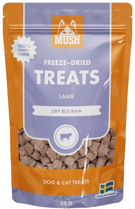 MUSH Treats Frystorkat Lamm 55 g