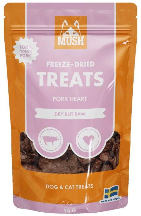 MUSH Treats Frystorkat Grishjärta 50 g