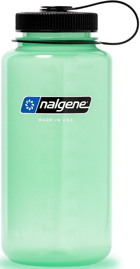 Nalgene Bottle 1 l Wide Mouth Sustain Glow Green