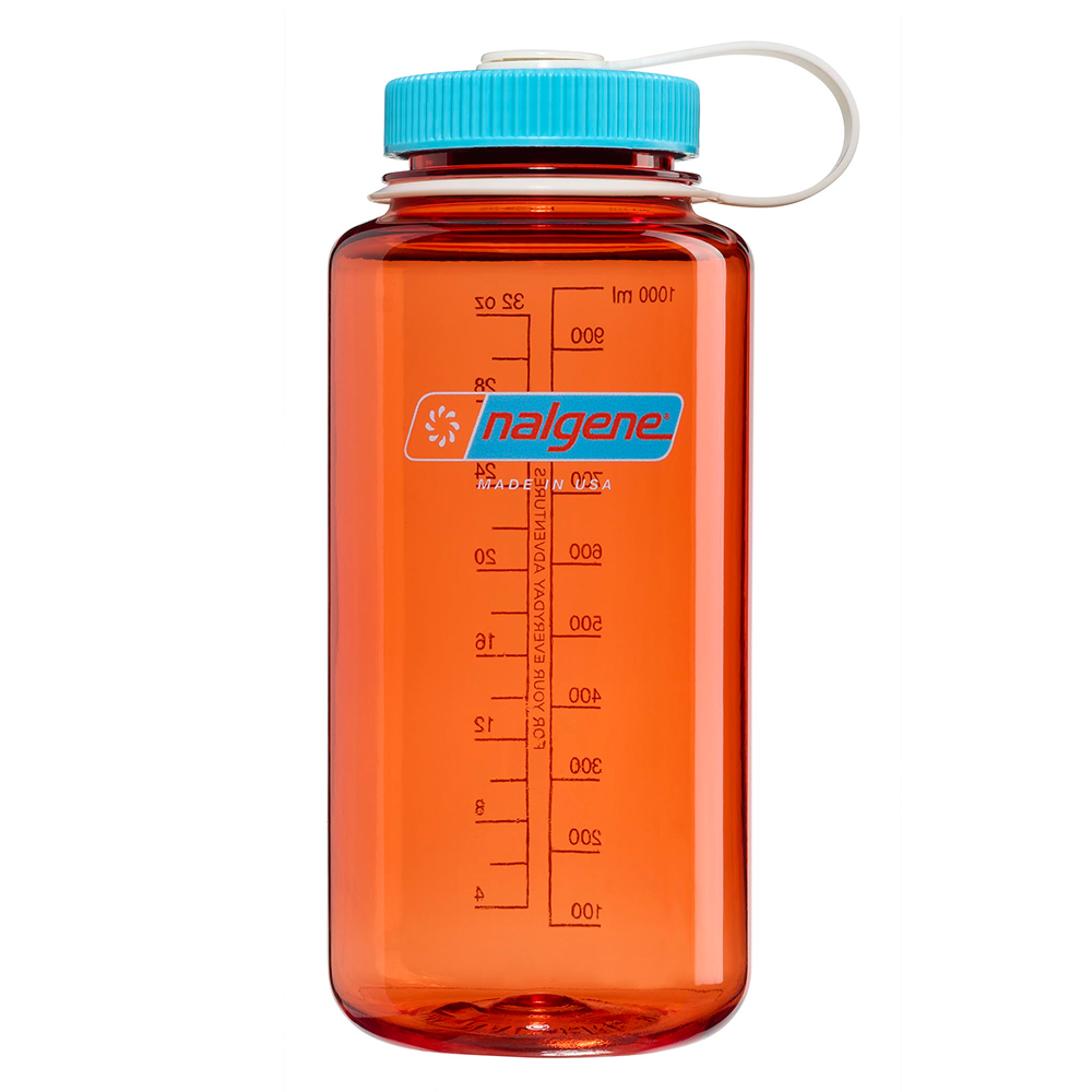 Nalgene 1 L Wm Sustain Bottle Flame With Blue Atoll