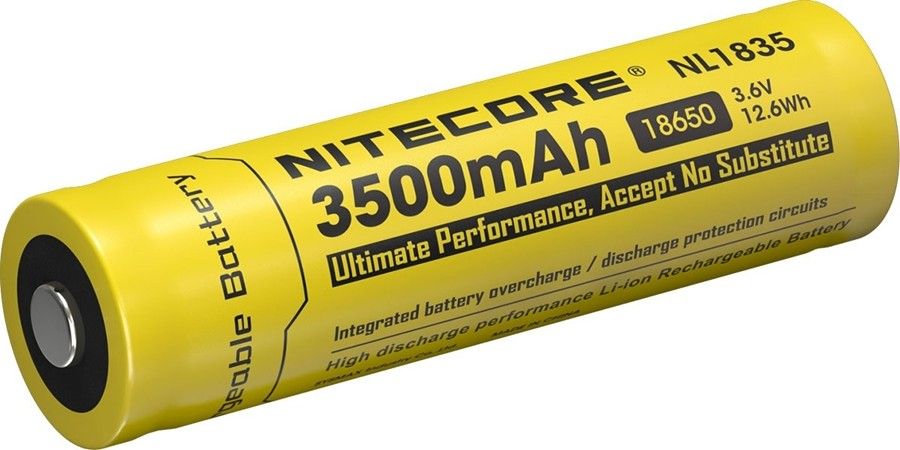 Nitecore 3500mAh 18650 Ladbart batteri
