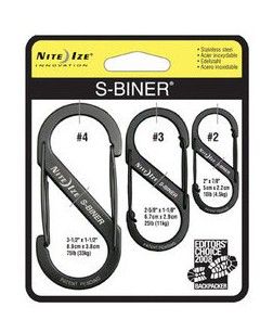 Nite Ize S-Biner 3-Pack Black