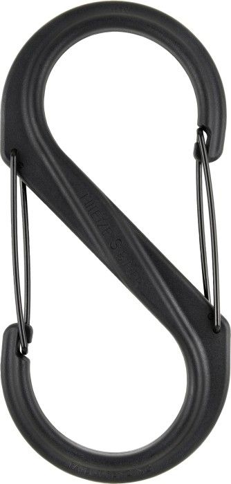 Nite Ize S-Biner Plastic #10 -karbiinihaka, musta