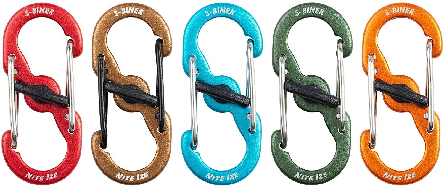 Nite Ize S-Biner MicroLock Aluminum 5-Pack Assorted